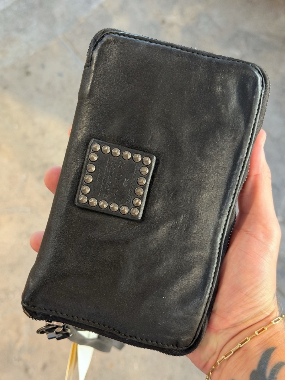 Campomaggi Leather Studded & Embellished Wallet. Comes with tags, and dust bag. - Picture 3 of 5